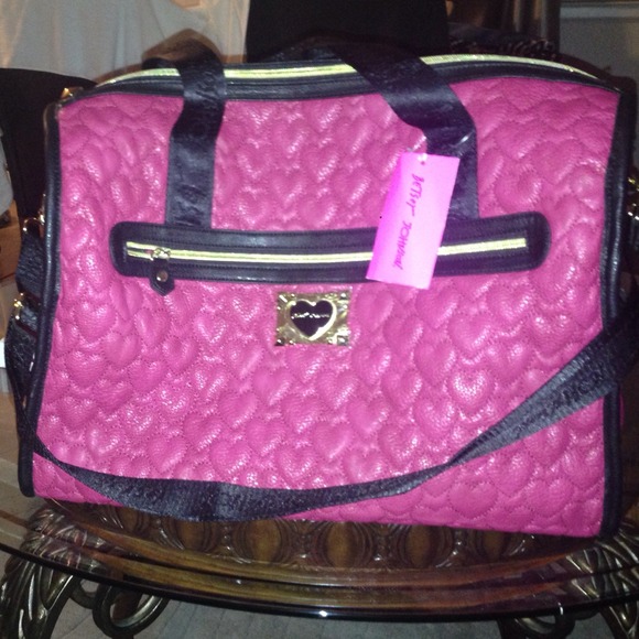 Betsey Johnson pu weekender large bag