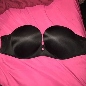 Black VS strapless bra