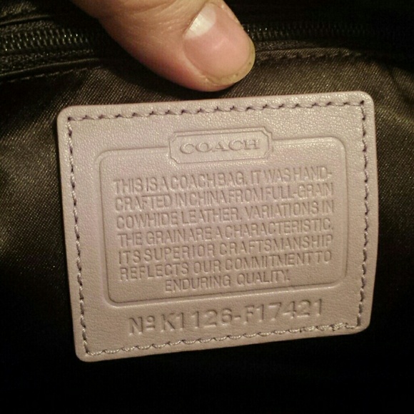 **SOLD ON MERCARI** Authentic Coach purse - Picture 4 of 4