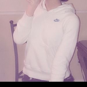 NWOT Nike white hoodie