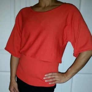 Stylish orange sweater