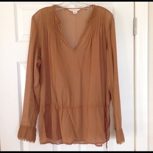 Semi sheer drawstring tunic