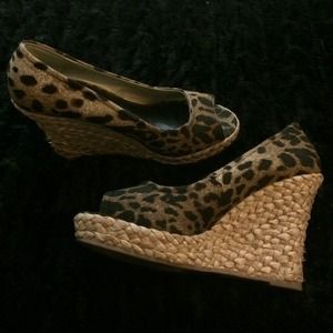 Leopard Print Wedges - Express