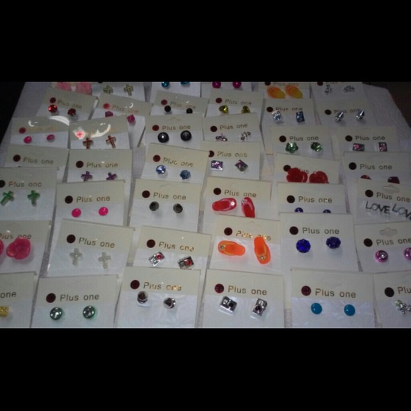 Wholesale Lot 42 Pairs Stud Style Earrings for $10