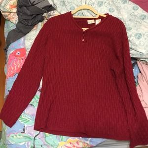 Red sweater