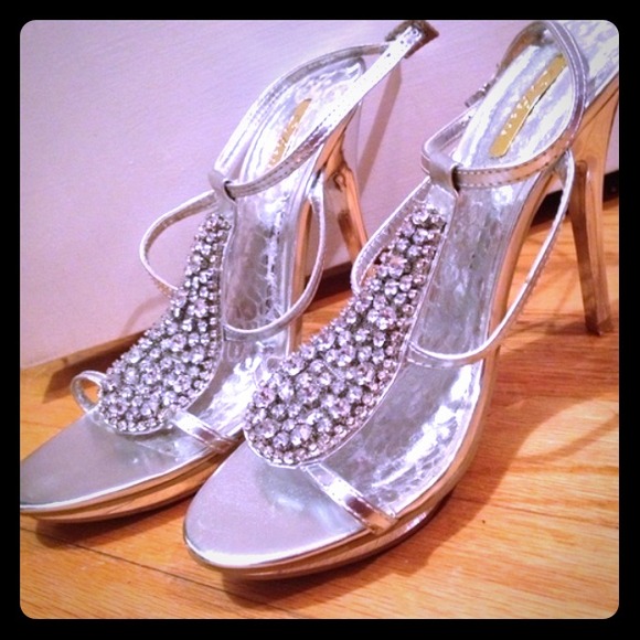 Glam Silver Heels