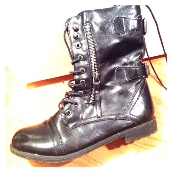 Black Combat Boots