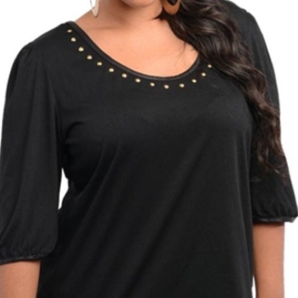 Black stud top
