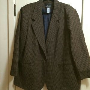 Sag Harbor Woman Tweed Blazer Sz 18W