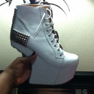 Jeffrey Campbell Holy White/Silver
