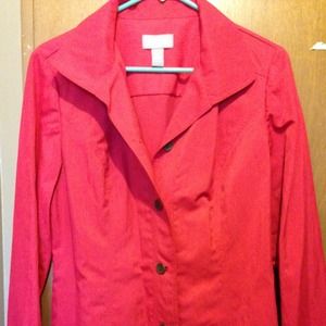 Holiday red jacket by Chicos