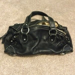 Black leather 'the Sak' bag
