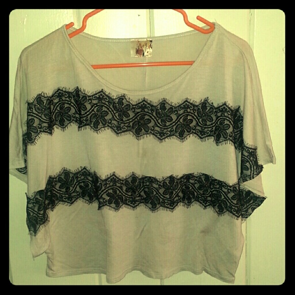 Laced crop top