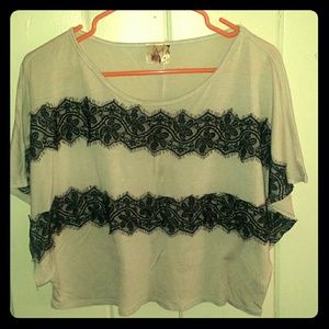 Laced crop top