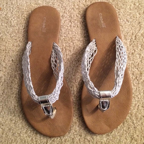 Silver sandals