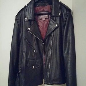 Black Leather Biker Jacket