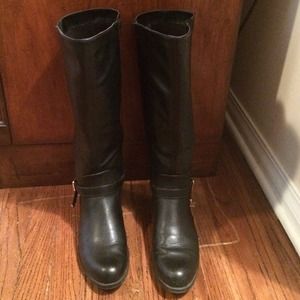 Black riding boots