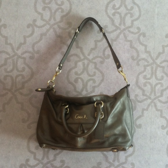 Gold - Pewter Coach Ashley ❤ unique color! :)