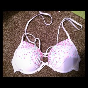 White padded bikini top