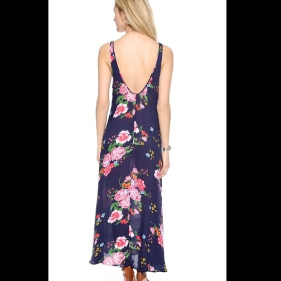 💜bundled Free People floral maxi slip dress in - Picture 3 of 3