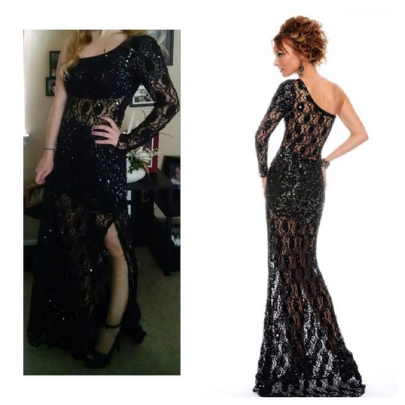 🎉Host Pick🎉 Lace & Sequins Formal Prom Dress - Picture 3 of 4