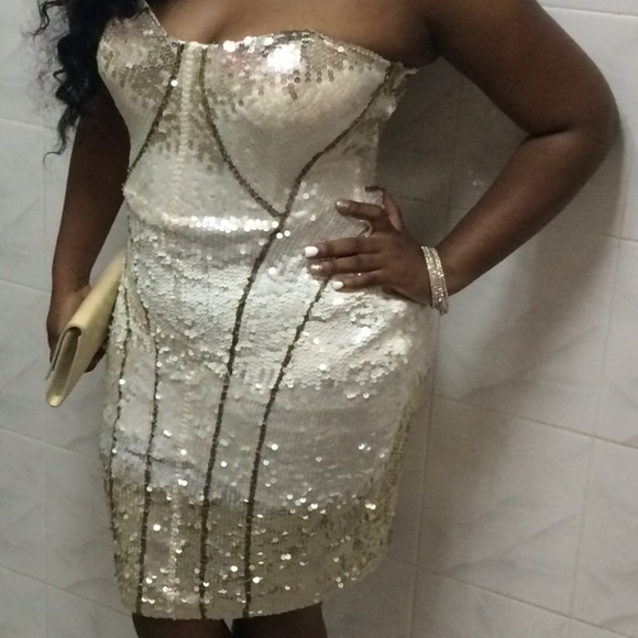 Ombré sequin dress