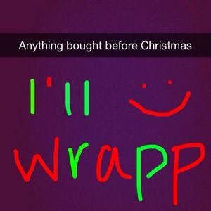 ANYTHING BOUGHT BEFORE X-MAS ILL WRAPP LIKE GIFT🎁