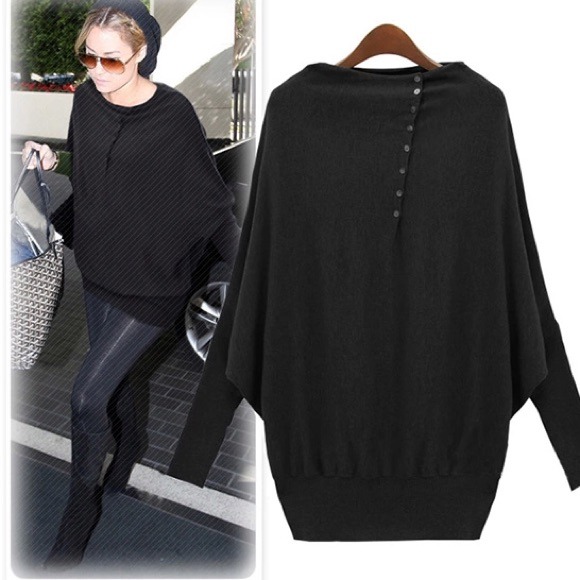 Loose batwing sweater