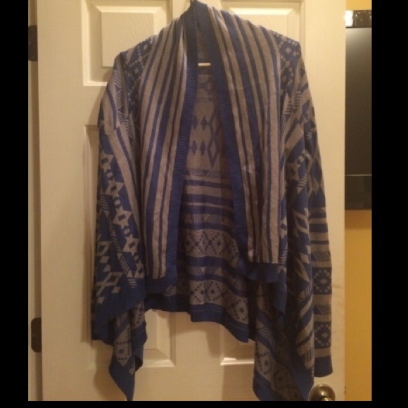 Blue & Grey Cardigan