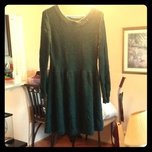 Emerald Green BDG (via UO) Sweater Dress