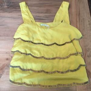 URBAN OUTFITTERS BEADED SILK TANK