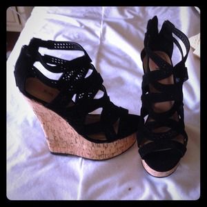 Black Strappy Heels