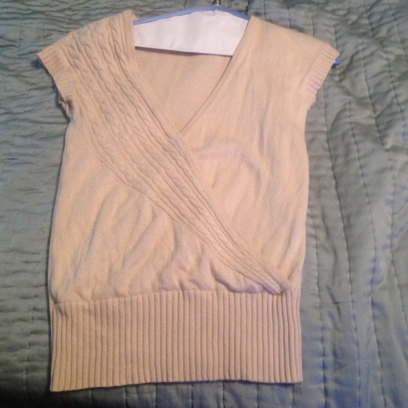 Tan cross cross sweater Lidi