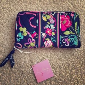 Vera Bradley Accordion Wallet (Ribbons) NWT