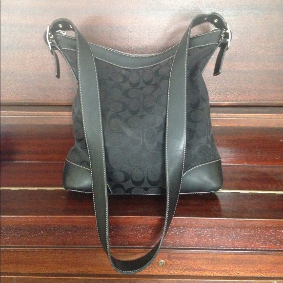 Black signature Coach purse