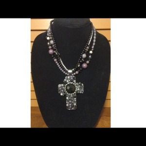 Beaded Cross Necklace
