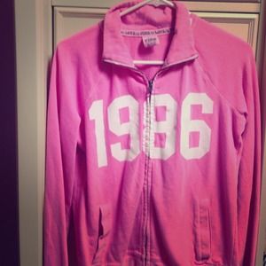 Victoria's Secret pink zip up hoodie