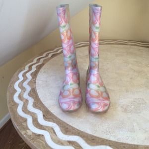 Coach rain boots