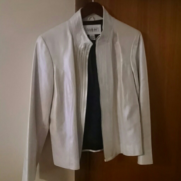 Preston & York Jackets & Blazers - Stunning pearlescent white leather Preston & York