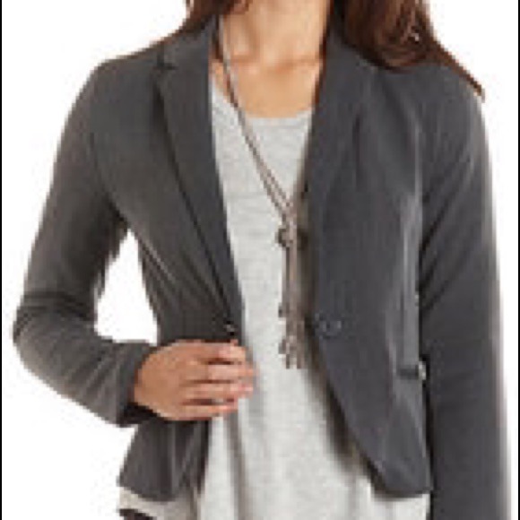 Grey studded blazer - Picture 4 of 4