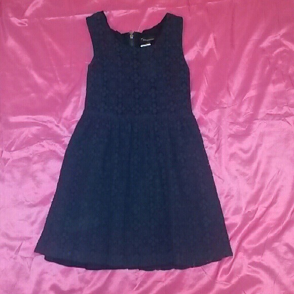 Navy blue tank dress - Picture 1 of 3