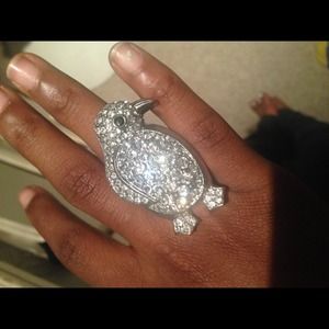 Penguin diamond ring