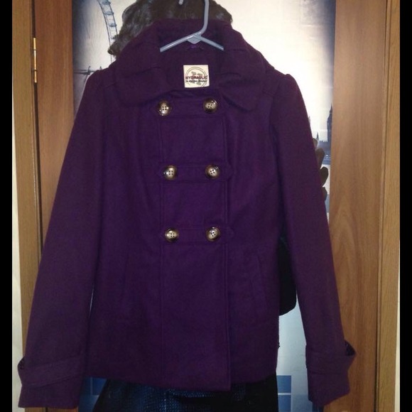 Purple military coat