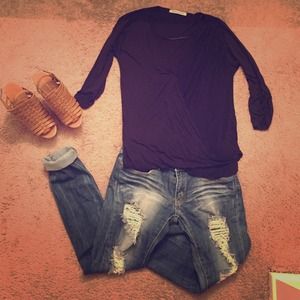 Foreign exchange top! Worn once