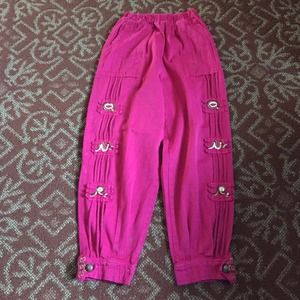 Rose red pants