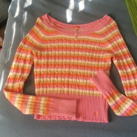 Aeropostale Striped Sweater L