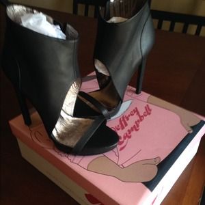 Jeffrey Campbell booties/heels with cut out