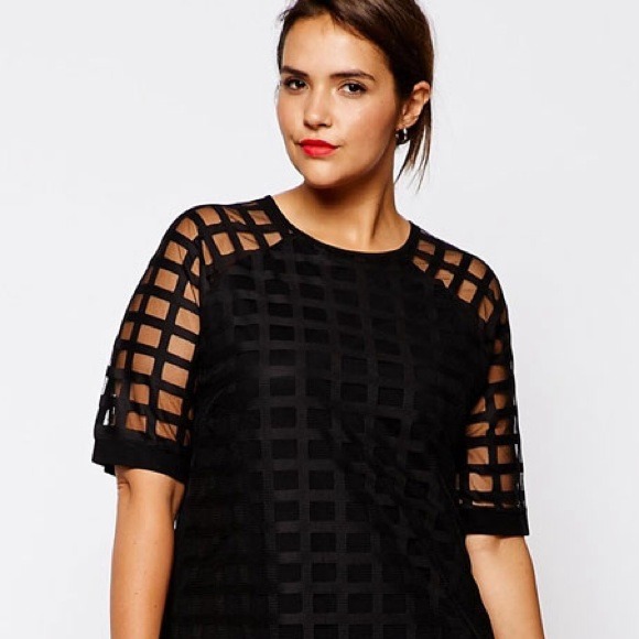 Sexy Black Mesh Overlay Mini Dress - Picture 3 of 3