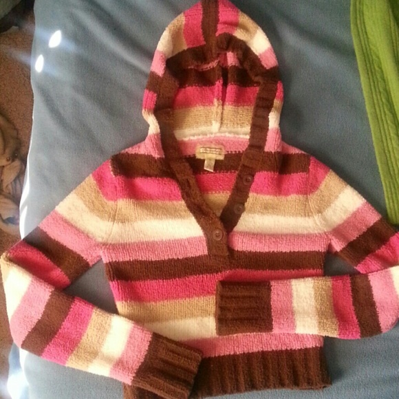 Striped short length Sweater