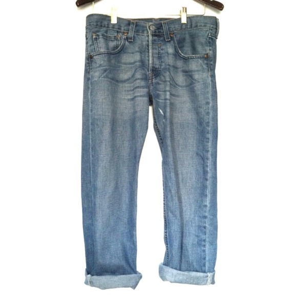 Levi's cropped boyfriend style capri jeans